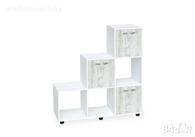 Етажерка Кубо 6 с три вратички постформинг, снимка 16 - Етажерки - 46452283