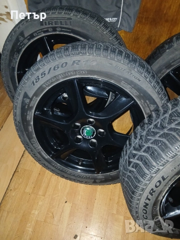 5×100 57.1ц.о. с гуми 185 60 15 шкода , снимка 7 - Гуми и джанти - 54045645