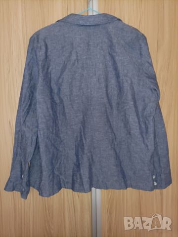 Памучно сако с джобове за сезон пролет-лято , снимка 2 - Сака - 45159143