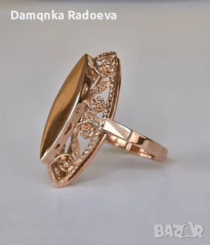 СССР златен пръстен проба 583 14 карата, снимка 6 - Пръстени - 49783412