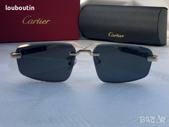 Cartier Мъжки слънчеви очила Cartier 2025, снимка 4 - Слънчеви и диоптрични очила - 51738467