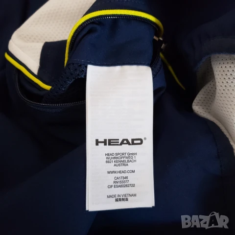 Head 814309 Club 22 Jacket Оригинално Спортно Горнище Яке Тенис M-L, снимка 7 - Спортни екипи - 51093512