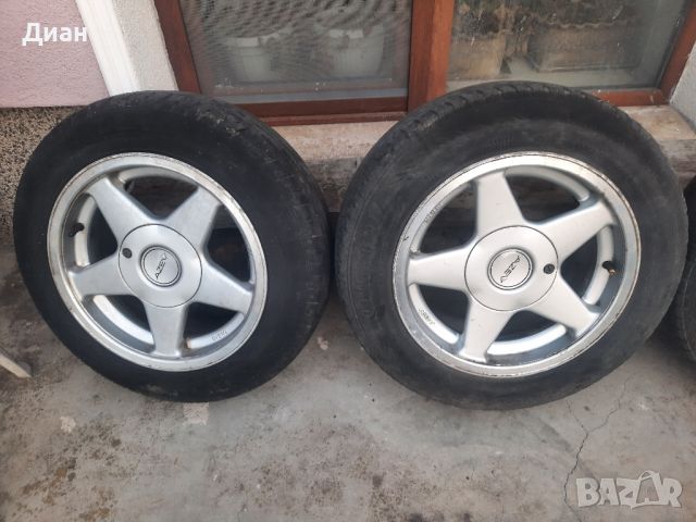 оригинални джанти AZEV 4×100 15" ЕТ25 BMW E30, снимка 2 - Гуми и джанти - 45201407