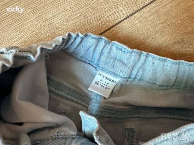 Дънков детски комплект с бродирани сърчица ZARA, размер 104 + ПОДАРЪК, снимка 9 - Детски комплекти - 51378081