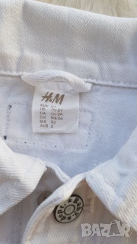 Дънково яке H&M 18-24 месеца , снимка 3 - Бебешки якета и елеци - 45074815