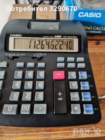 Casio принтер калкулатор , снимка 6 - Друга електроника - 44955662