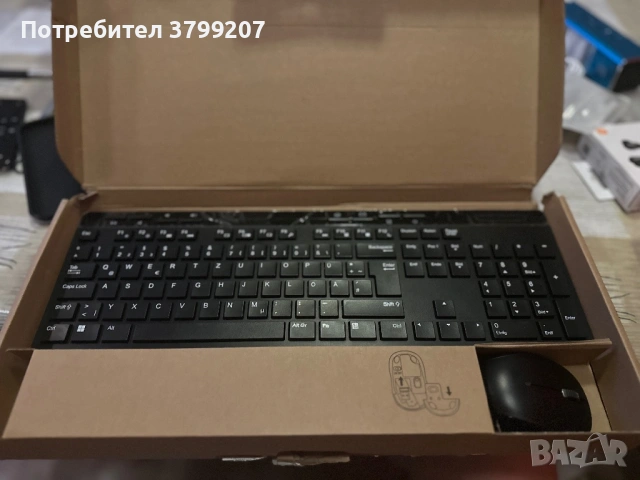 Безжична клавиатура с мишка