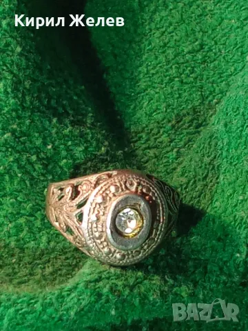 Стар ФЛОРАЛЕН СКЪПОЦЕНЕН СРЕБЪРЕН ПРЪСТЕН СРЕБРО 925 с ЧИСТ ПЛАНИНСКИ КРИСТАЛ АЖУРНА ИЗРАБОТКА 49974, снимка 14 - Пръстени - 49272971