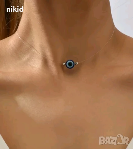 Окото на Назар колие гердан на корда нежно