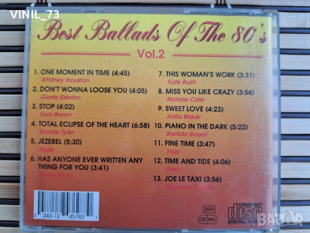 Best Ballads Of The 80's Vol. 2, снимка 3 - CD дискове - 50548501