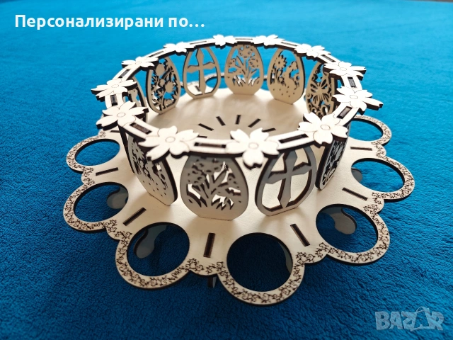 Великденски панер, поднос, поставка за яйца и козунак Великденска украса, снимка 3 - Други - 53905725