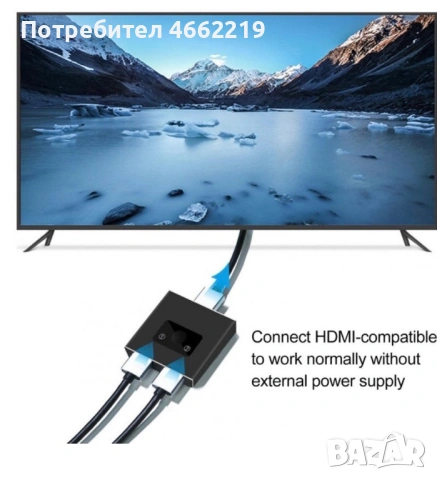 Двупосочен HDMI суич, снимка 5 - Друга електроника - 53911749