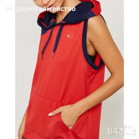 Дамско спортно горнище PUMA A.C.E. DryCELL Hoodie Red, снимка 3 - Спортни екипи - 46998240