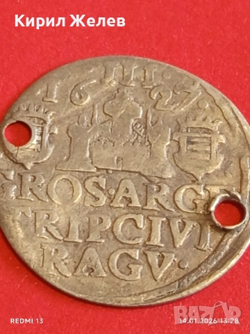 Сребърна монета 3 гроша 1627г. Рагуза за КОЛЕКЦИЯ 52912, снимка 14 - Нумизматика и бонистика - 53095777