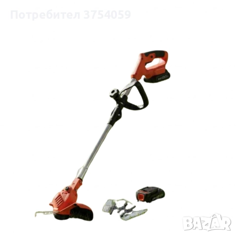 Телескопичен акумулаторен тример за трева 48V с две батерии – мощен, лек и без кабели, снимка 6 - Градинска техника - 52354745