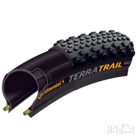 Издръжлива Гума Continental Terra Trail SL Shieldwall TLR 700 x 40C Сгъваема + Безплана доставка, снимка 3 - Части за велосипеди - 46505004