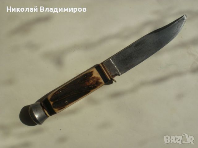 Нож с инкрустация солинген Solingen кама ножче, снимка 9 - Ножове - 45658235