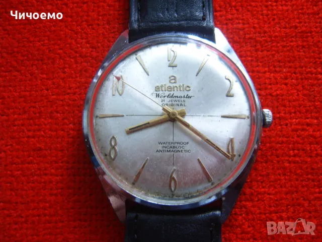 Original Atlantic Worldmaster 21 jewels Unitas 6300N, снимка 14 - Мъжки - 48681577