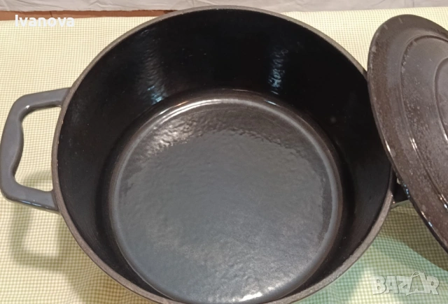 Тенджера чугунена, снимка 3 - Съдове за готвене - 54116999