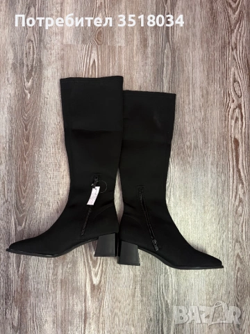 Дамски ботуши с ток , снимка 2 - Дамски ботуши - 53293118