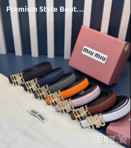 колани от естествена кожа в кутия miu miu , снимка 2 - Колани - 53811660