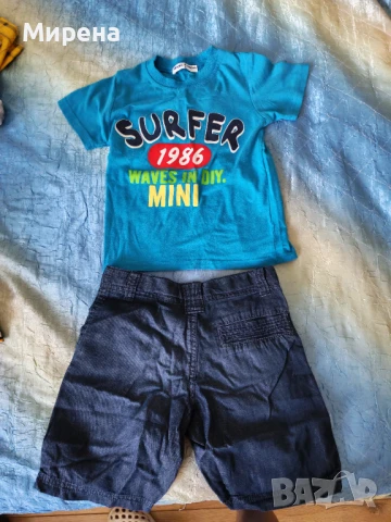 Комплект от тениска и къси панталони, размер 122-128 см, снимка 2 - Детски комплекти - 51152300
