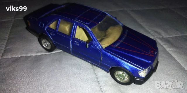 Welly Blue Mercedes Benz 600 SEL , снимка 5 - Колекции - 48681760