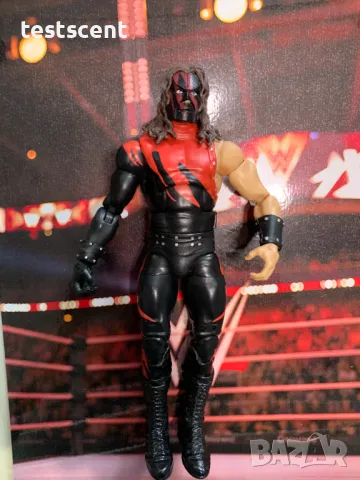 Екшън фигура WWE Kane The Big Red Machine Elite figure Кейн mattel wwe, снимка 7 - Колекции - 49511443