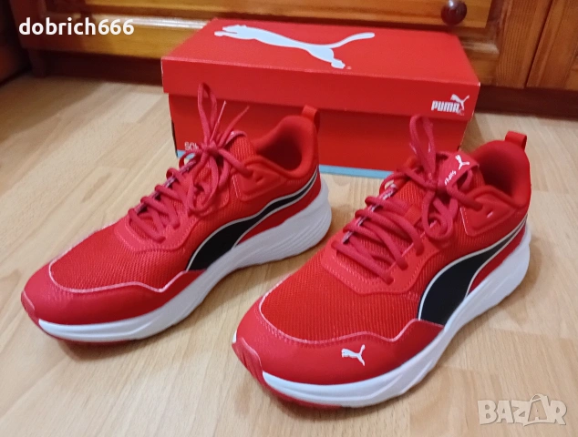 Червени маратонки Puma 44 номер 28.5см 40 евро, снимка 2 - Маратонки - 54058023
