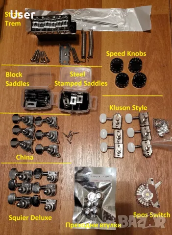 Адаптери и други части за електрически китари, снимка 4 - Китари - 49069519