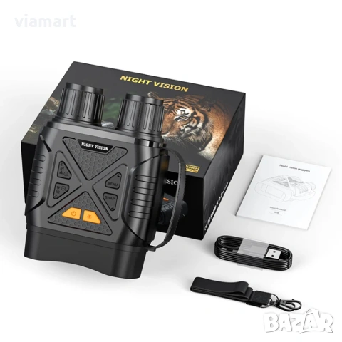 Бинокъл за нощно виждане INSKAM 328 - Full HD 1080p, 10x zoom, до 800м, снимка 12 - Екипировка - 53663908