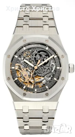 Мъжки луксозен часовник Audemars Piguet Royal Oak Double Balance Wheel Skeleton , снимка 1 - Мъжки - 47069884