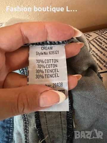 Дамски сини дънки с джобове 38 размер 70% памук на марката Cream 👖👖👖, снимка 7 - Дънки - 52389315