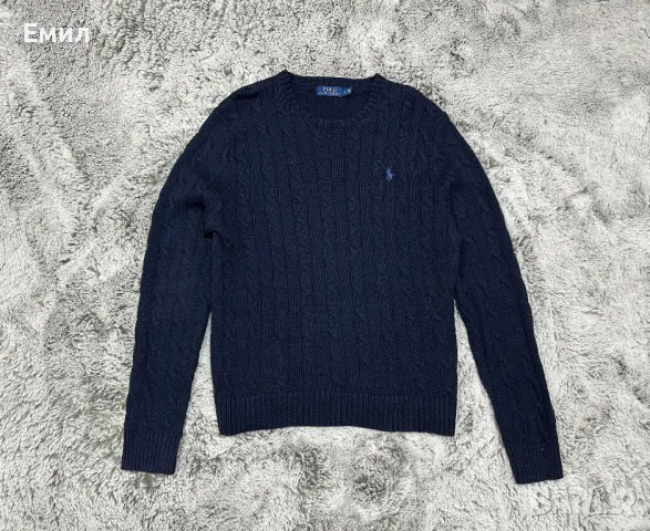 Мъжки пуловер Ralph Laurent Knitted Wool-Cashmere Pullover, Размер М, снимка 1 - Пуловери - 48935748