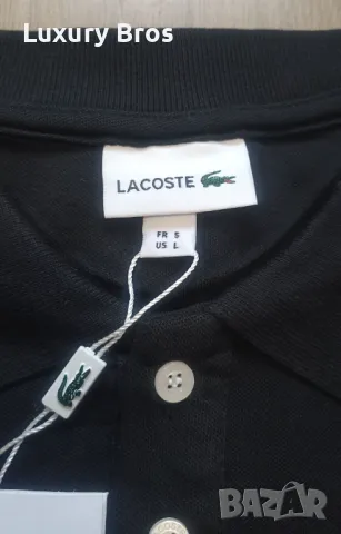 Мъжки тениски с яка Lacoste, снимка 6 - Тениски - 46844705