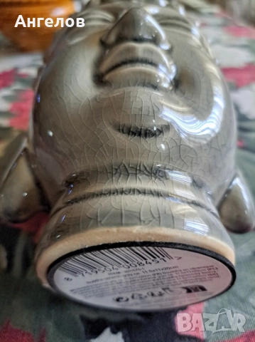 Буда от масивен порцелан с кракле ефект, снимка 6 - Други ценни предмети - 51691206