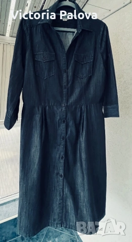 Дънкова рокля-риза CONVERSE ONE STAR оригинал, снимка 4 - Рокли - 53157514