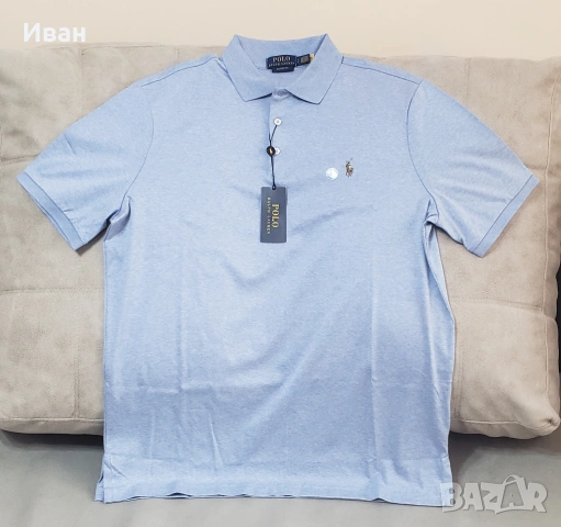 Нови оригинални фланелки Polo Ralph Lauren, classic fit – 100% памук, размер L и М, снимка 3 - Тениски - 54027711