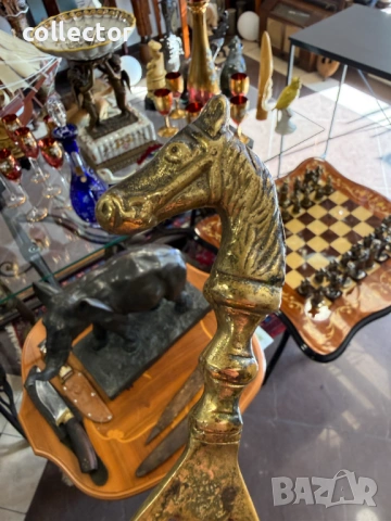 Масивна бронзова отварячка кон. №7912, снимка 5 - Колекции - 53679515