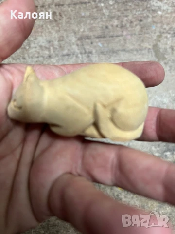 Дървена котка - ръчна изработка , снимка 3 - Други ценни предмети - 51112416