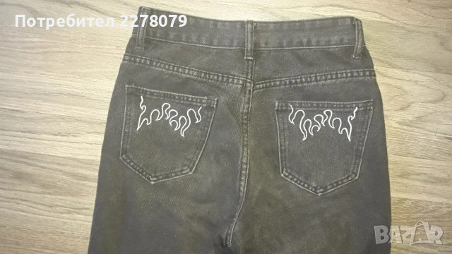 Дамски черни дънки с висока талия , снимка 3 - Дънки - 51623934