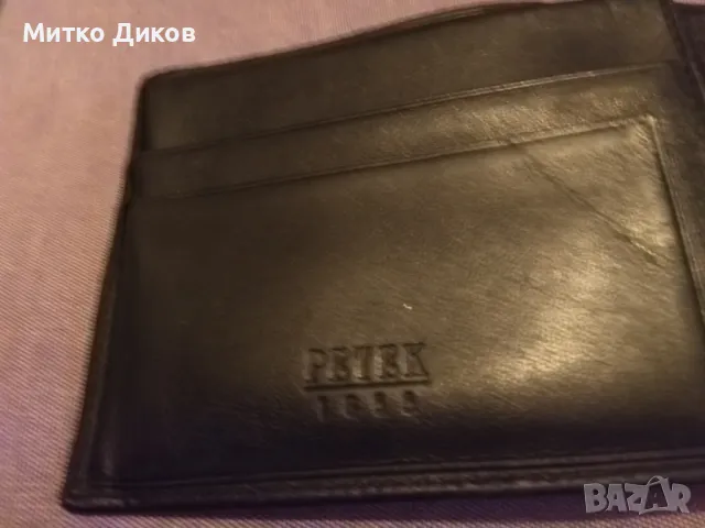 Петек марков портфейл естествена кожа 130х100мм , снимка 9 - Портфейли, портмонета - 49796929