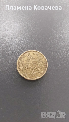 монета 2001 Франция