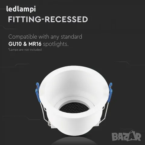 Луна За Вграждане Бяла Кръгла, снимка 2 - Лед осветление - 50111971