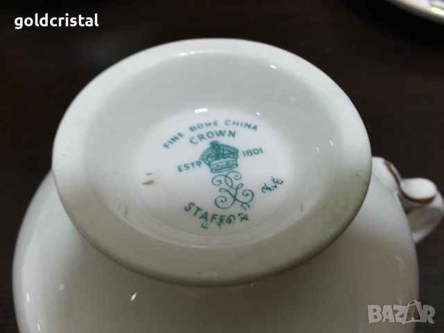 Английски костен порцелан чаши за кафе , снимка 2 - Антикварни и старинни предмети - 46024624