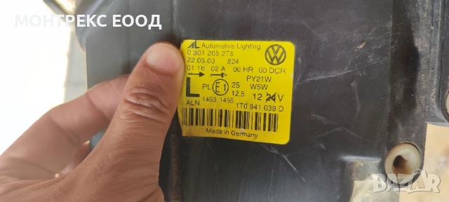 ляв фар vw touran xenon, снимка 2 - Части - 51405090
