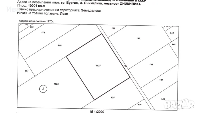 ТОП цена! 5 евро/кв.м зад магазин Джъмбо, Бургас, снимка 2 - Земеделска земя - 47064168