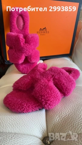 чехли ЕРМЕС*HERMES ORAN 100% WOOL, снимка 11 - Чехли - 53644200