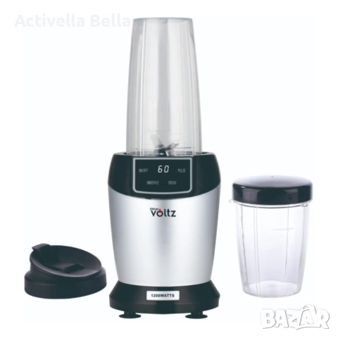 Мощен нутри блендер Oliver Voltz, 1200W с LED дисплей и 2 кани за смути (1000ml/800ml), снимка 7 - Блендери - 52938854