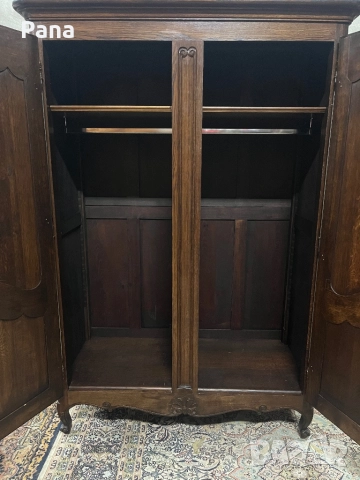 Масивен дъбов гардероб , снимка 3 - Гардероби - 52327871